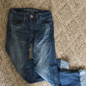 American Eagle Straight Crop Jeans